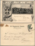 CARTOLINE - MILITARI - 74° Reggimento Fanteria - Viaggiata 7.11.1909 - Zonder Classificatie