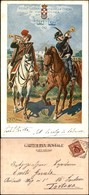 CARTOLINE - MILITARI - Reggimento Ussari Cavalleggeri Di Piacenza - Illustrata Cenni - Viaggiata 1902 - Non Classés