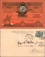 CARTOLINE - MILITARI - V Gara Generale Tiro A Segno Farnesina 1907 - Illustratore Borgogelli - Colore Rosso - Viaggiata  - Zonder Classificatie