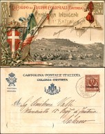 CARTOLINE - MILITARI - R.Corpo Di Truppe Coloniali Eritre - Fanteria Indigeni - 1° Battaglione - Viaggiata Primi'900 - Non Classés