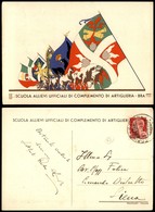 CARTOLINE - MILITARI - Scuola Allievi Ufficiali Di Completamento Di Artiglieria "BRA" - Viaggiata Anni '30 FG - Zonder Classificatie