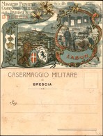 CARTOLINE - MILITARI-VARIE - Magazzino Principale Casermaggio Militare Della Divisione Di Brescia - Nuova - Autres & Non Classés