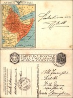 CARTOLINE - FRANCHIGIA MILITARE - 1936 - Carta Geografica A Sinistra Africa Orientale (F33-1) - Viaggiata 20.6.36 - Andere & Zonder Classificatie