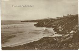 REAL PHOTOGRAPHIC POSTCARD GWBERT AND PATCH CARDIGAN WITH GOOD ST. DOGMAELS POSTMARK - Cardiganshire