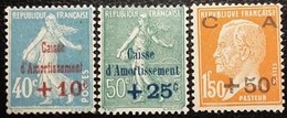 FRANCE Y&T N°246**-247*-248** Caisse D'amortissement Neuf**/* - 1927-31 Caisse D'Amortissement