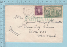 Canada  - # 291+ #E 11,Special Delivery Expres, Cover Montreal 1951, - Exprès