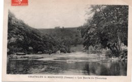 CPA   23   CHATELUS-LE MARCHEIX---LES BORDS DU THAURION---1919 - Chatelus Malvaleix