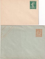 FRANCE  LOT DE 2      ENTIER POSTAL/GANZSACHE/POSTAL STATIONERY LETTRES - Enveloppes Types Et TSC (avant 1995)