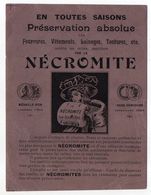 Publicité  -- NECROMITE -- Papier  épais  Format  12cm X 16cm - Advertising