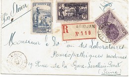 CTN54A- COTE D'IVOIRE LETTRE REC. DU 28/5/1938 - Briefe U. Dokumente