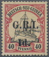 Deutsch-Neuguinea - Britische Besetzung: 1914: AUFDRUCKABART "I" D. Anstatt 4 D. Auf 40 Pf. Karmin/s - Nuova Guinea Tedesca