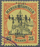 Deutsche Kolonien - Marshall-Inseln - Britische Besetzung: 1914: 3d. Auf 25 Pf. Orange/schwarz Auf G - Islas Marshall