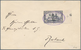 Deutsche Kolonien - Marshall-Inseln - Britische Besetzung: 1914: 3 S. Auf 3 M. Violettschwarz, Mit A - Marshall Islands