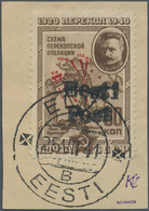 Dt. Besetzung II WK - Estland - Elwa: 1941, 30 K Schwärzlichorangebraun/schwärzlichrot "Perekop" Mit - Occupation 1938-45