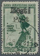 Dt. Besetzung II WK - Estland - Elwa: 1941, 10 K Schwarzgrün "Perekop" Mit Aufdruck "Eesti Post", Ge - Besetzungen 1938-45