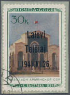 Dt. Besetzung II WK - Litauen - Telschen (Telsiai): 1941, 30 K Landwirtschafts-Ausstellung "Armenisc - Ocupación 1938 – 45