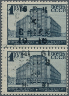 Dt. Besetzung II WK - Ukraine - Alexanderstadt: 1942, 10 R Auf 1 R Schwärzlichblau, Type III, Senkre - Occupazione 1938 – 45