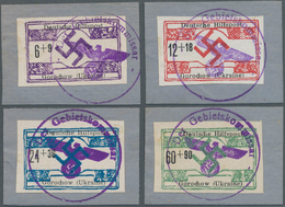 Dt. Besetzung II WK - Ukraine - Nordukraine: 1944, Gorochow: 6 + 9 Pf Bis 60 + 90 Pf, Kompletter Ung - Besetzungen 1938-45