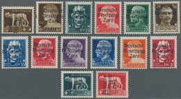 Dt. Besetzung II WK - Zara: 1943, 5 C Bis 2,55 Lire Und 5 Lire Freimarken "Serie Imperiale", 14 Vers - Occupazione 1938 – 45