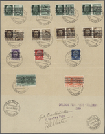 Dt. Besetzung II WK - Zara: 1943, 50 C, 75 C Und 1,25 Lire Freimarken Mit Bandaufdruck, 25 C Schwarz - Occupazione 1938 – 45