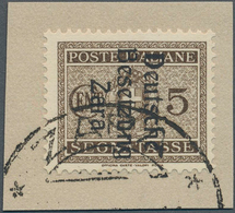 Dt. Besetzung II WK - Zara - Portomarken: 1943, 5 C Braun, Aufdruck Type IV, Entwertet Mit Teilstemp - Occupazione 1938 – 45