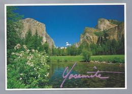 US.- YOSEMITE NATIONAL PARK. EL CAPITAN. BRIDAL VEIL FALLS AND THE MERCED RIVER. Photographer JOHN WAGNER. - Yosemite