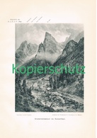 D101 014 E.T.Compton Hinterbärenbad Kaisertal Kunstblatt Druck 1897 !! - Altri & Non Classificati