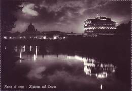 Roma Di Notte - Riflessi Sul Tevere - Non Viaggiata - Fiume Tevere