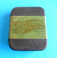 K.u.K. AUSTRIA-HUNGARY - TOROK Antique Tobacco Tin Box - Tax Stamp 1903.y. FIUME Now Rijeka - Croatia * Istria Croazia - Tabaksdozen (leeg)