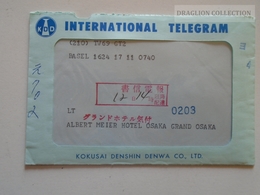 ZA132.12  Telegraph - Japan Telegram OSAKA 1963 - Telegraphenmarken