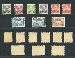 239 GROENLAND 1938/46 - Yvert 1/9 - Christian X Polaire Ours - Neuf ** (MNH) Sans Trace De Charniere - Unused Stamps