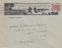 Blason D'Alger Sur Lettre à Entête Th. Courgeau Et Cie De 1948 - Briefe U. Dokumente