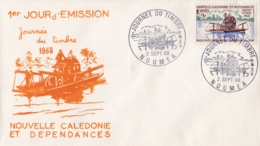 Nouvelle Calédonie  : Journée Du Timbre No 352 Oblitération De Nouméa De 1968 - Storia Postale