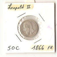 50 C  1866 Fr --- LEOPOLD II - 50 Centimes