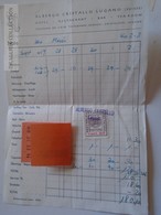 ZA134.11 Hotel - Albergo Cristallo LUGANO -Suisse -Switzerland - Invoice , Quittung  1959 - Svizzera