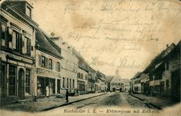 BISCHWILLER CPA CP 67 Bas Rhin Alsace  Krämergasse Et Mairie - Bischwiller