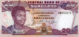 SWAZILAND 20 EMALANGENI 2006 P-30 UNC - Swasiland