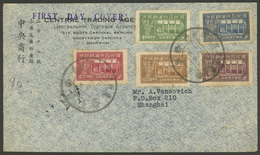CHINA: Sc.732/736, Complete Set Of 5 Values On A FDC Cover Used In Shanghai, Very Nice! - Usados