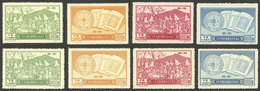 CHINA: Sc.124/127, 1951 Taiping Uprising, Cmpl. Set Of 4 Values, Mint Very Lightly Hinged (issued Without Gum), ORIGINAL - Gebraucht
