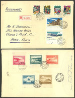 CHINA: Registered Cover Sent From Canton To Hong Kong On 11/MAY/1961, Franked With The Complete Sets Sc.290/294 (on Back - Covers