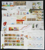 CHINA: Lot Of Modern Souvenir Sheets And Strips, Very Thematic, All MNH And Of Excellent Quality! - Verzamelingen & Reeksen