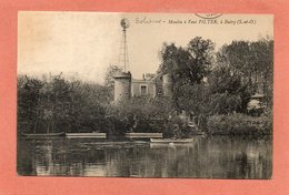 CPA - BUTRY (95) - Aspect De L'Eolienne Type Moulin à Vent Pilter Pour Le Pompage De L'eau En 1906 - Publicité Au Dos - Butry