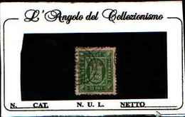 73518C )-DANIMARCA-1871-FRANCOBOLLI DI SERVIZIO-32 ORE VERDE-N.10-USATO - Dienstzegels