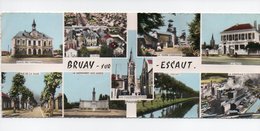 Bruay Sur Escaut: Place Des Farineaux, Eglise, Fosse Lagrange, Poste, Escaut, Centrale, Monument Aux Morts (18-3311) - Bruay Sur Escaut