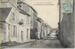 SAINT GERMAIN SUR GARTEMPE  Environs De St SAVIN (belle Vue De La Rue Principale) - Otros Municipios