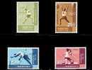 Taiwan 1968 Olympic Games Sport Javelin Weight Lifting Pole Vault High Hurdle - Unused Stamps