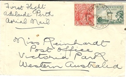 6 May 1929 - First Air Mail Cover - ADELAIDE To PERTH - Briefe U. Dokumente