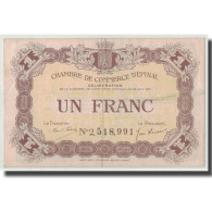 France, Epinal, 1 Franc, 1921, TB+, Pirot:56-14 - Chambre De Commerce