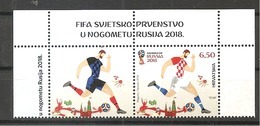 CROATIA  2018, SOCCER,WORLD CUP RUSSIA 2018,VIGNETTE,FOOTBALL,MNH - 2018 – Russie