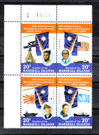 Marshall - 1984. Costituzione: Bandiere Di Marshall, Usa,Giappone, Onu. Fags Of Marshall, Usa, Japan, Un. MNH - Francobolli